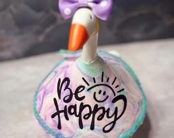 Be Happy Goose Dress | Pastel Swirl Spring Outfit | Desk Goose Clothes