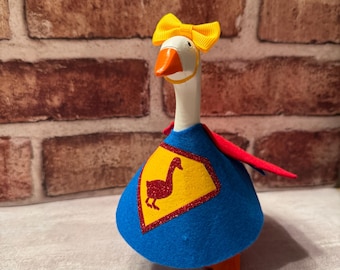 Super Goose Outfit | Handmade Superhero Cape & Dress