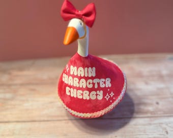 Main Character Energy Goose Outfit | Desk Goose Clothes