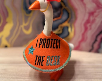 I Protect the ___ Goose Outfit | Funny Desk Goose Costume