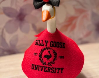 Silly Goose University Outfit | Custom Color Desk Goose Clothes