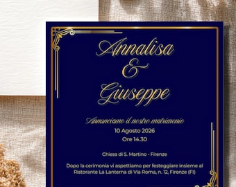 Editable wedding invitation on Canva | Royal style template | Customizable wedding template | Printable wedding invitation template | Invite