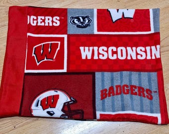 Wisconsin Badger Pillowcase - Std Size - 20" X 26"