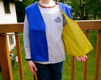 Vest Adult - S - XL - Reversible Utility Men, Women, Scout, Troup, Adventure, CKC, YMCA, Men, Women