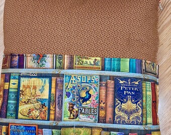 Reading Book Pillow w/Handle  18" x 18"