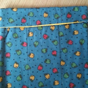 Potato / Vegetable Microwave Cotton Bag - Blue Apple