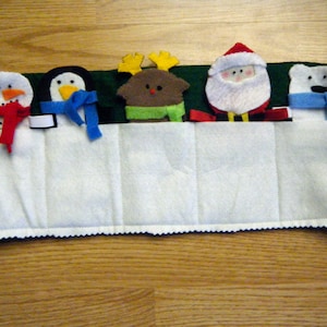 Finger Puppets - Christmas Character with Holder