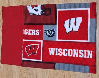 Wisconsin Badger Pillowcase - 20" x 31"