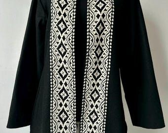 Folk Embroidery Jacket , Long Embroidery Jacket , Traditional Jacket , Woman Folk Jacket , Festival Embroidery Jacket, Wife gift Mother gift