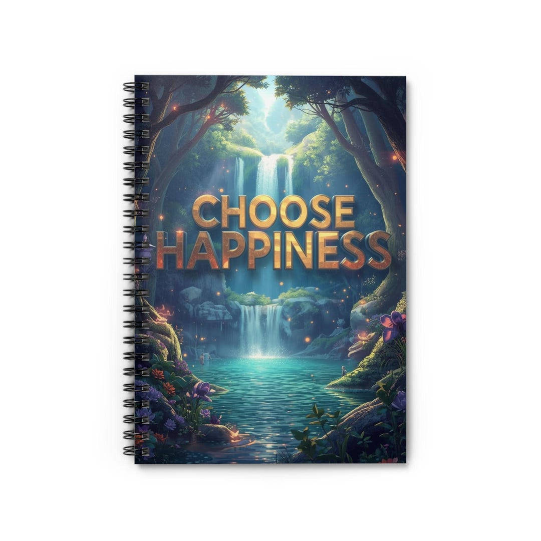 Choose Happiness Spiral Notebook Inspirational Ruled Journal With ...