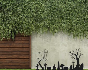 Halloween Tombstone Yard Stake | Metal RIP Graveyard Decor