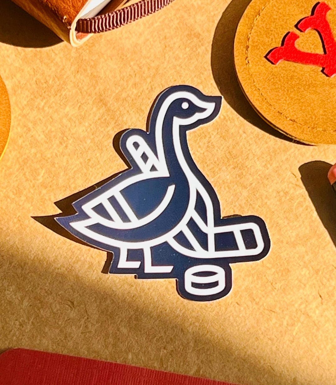 Canadian Hockey Goose Sticker | Souvenir Sticker, Die Cut, Vinyl Decal ...