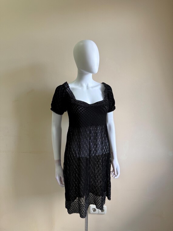 missoni dress black Lucy Embellished Mini Dress (Black)