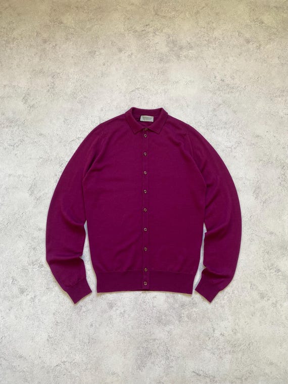 JOHN SMEDLEY Wool Cardigan JOHN SMEDLEY + Bill Nighy Merino Wool