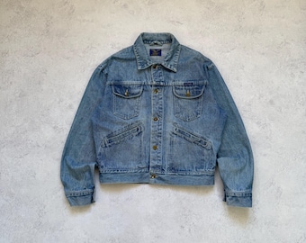 Vintage Wrangler Denim Jacket | 124MJ Made in Malta 80s 90s Size
