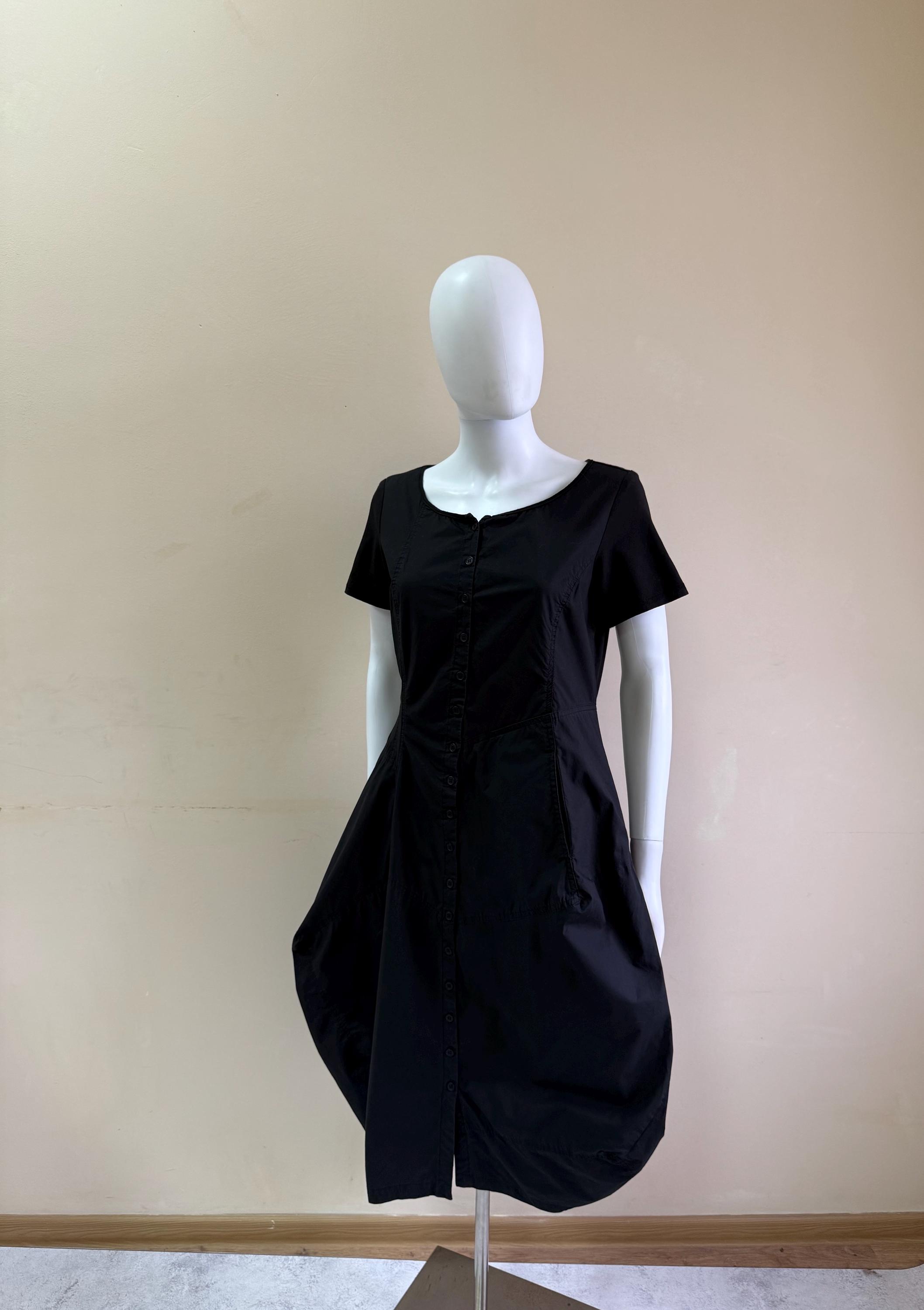 Rundholz Black Label Womens Asymmetric Balloon Button up Midi 