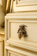 Acorn Drawer Pull: Solid Brass, Antique Gold Finish