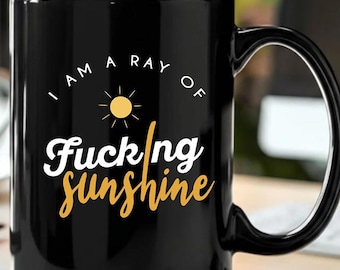 Taza de café sarcástica y divertida, regalo Rayo de sol, cp03