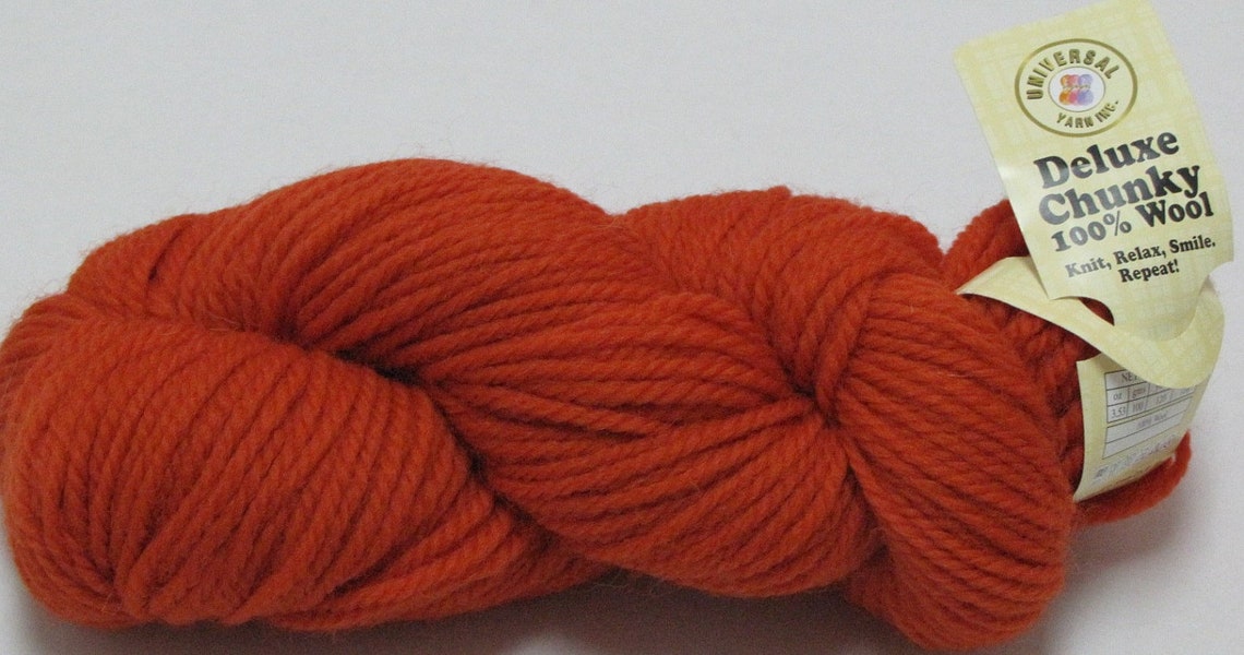 Universal Yarn Deluxe Chunky 51738 Carrot Lot 8905 Etsy