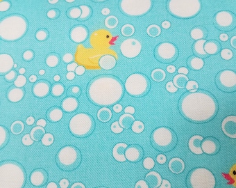 Pampered Paws D141-E Aqua Bubble Quack, Freckle & Lollie Fabric