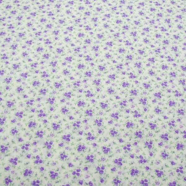 Lavender Floral Bouquets Wildflowers Calico Collection 45584 103 Fabric by the Yard