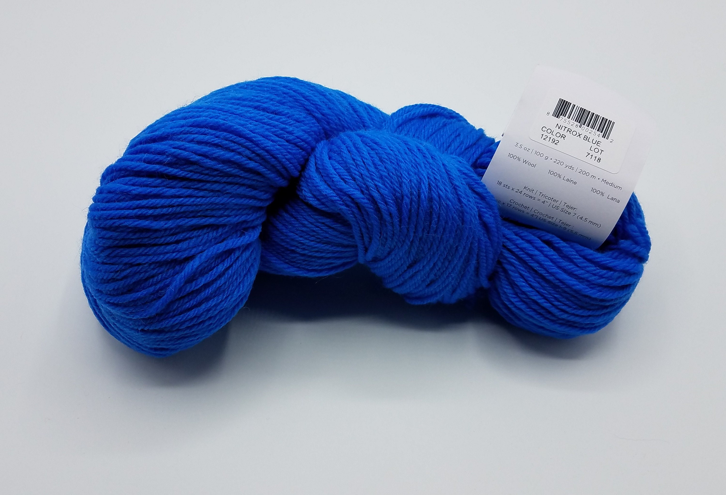 Royal Blue Hand Dyed Worsted Weight Yarn, Swimmin With the Fishes