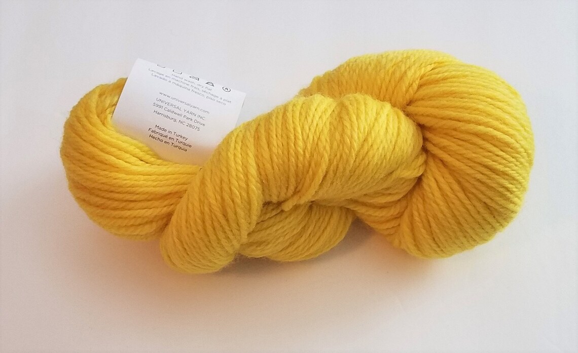 Universal Yarn Deluxe Chunky Strip Light Yellow 3701 Lot 6016 Etsy UK