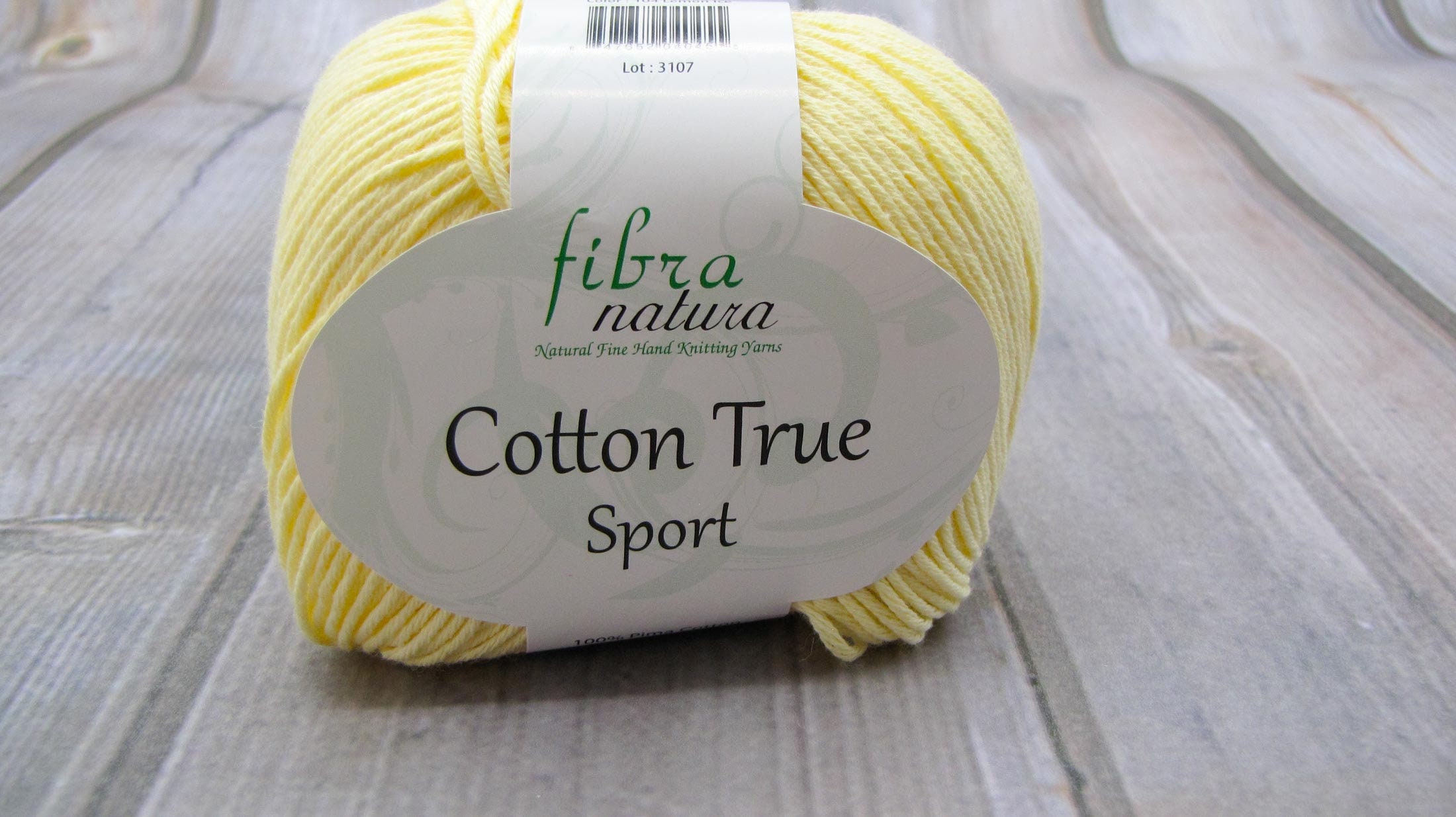 Fibra Natura Cotton True Sport Lemon Ice Color 104 Lot 3107