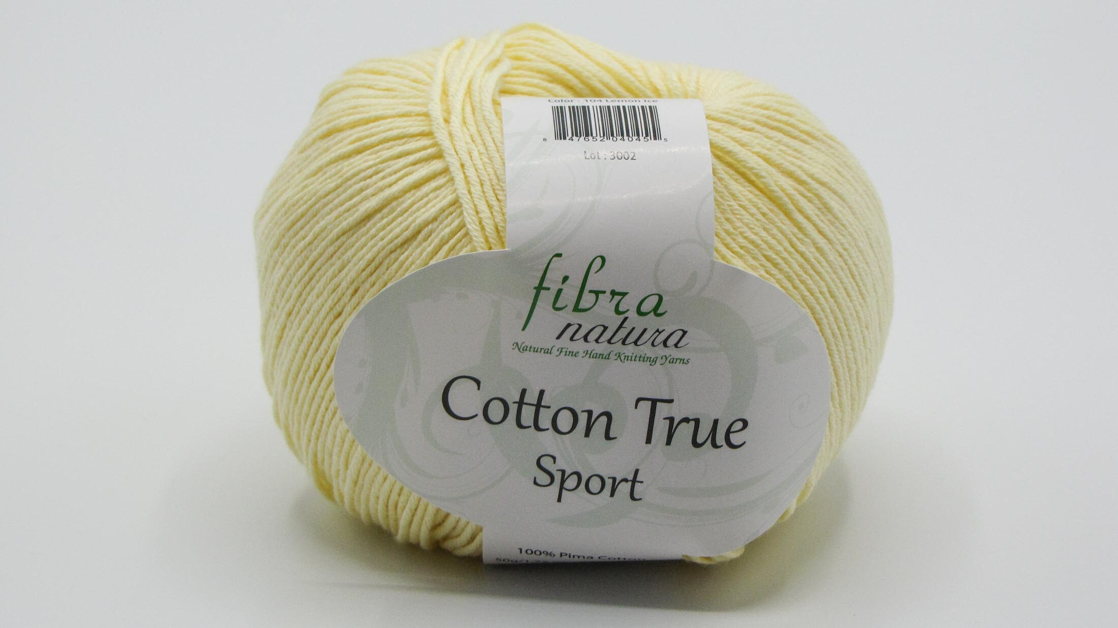 Fibra Natura Cotton True Sport Lemon Ice Color 104 Lot 3002