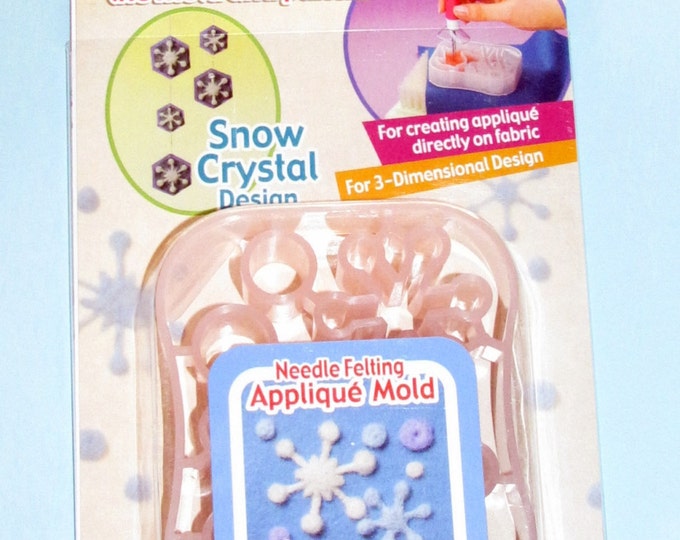Clover Needle Felting Applique Mold Snowflake Art No. 8925 Etsy