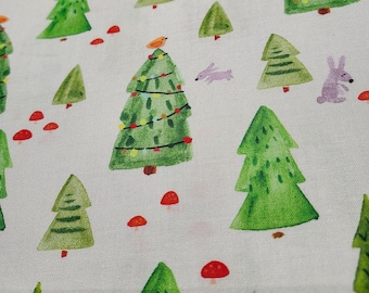 Freckle & Lollie A Swell Noel D100-LY Holiday Forest Fabric by the Yard