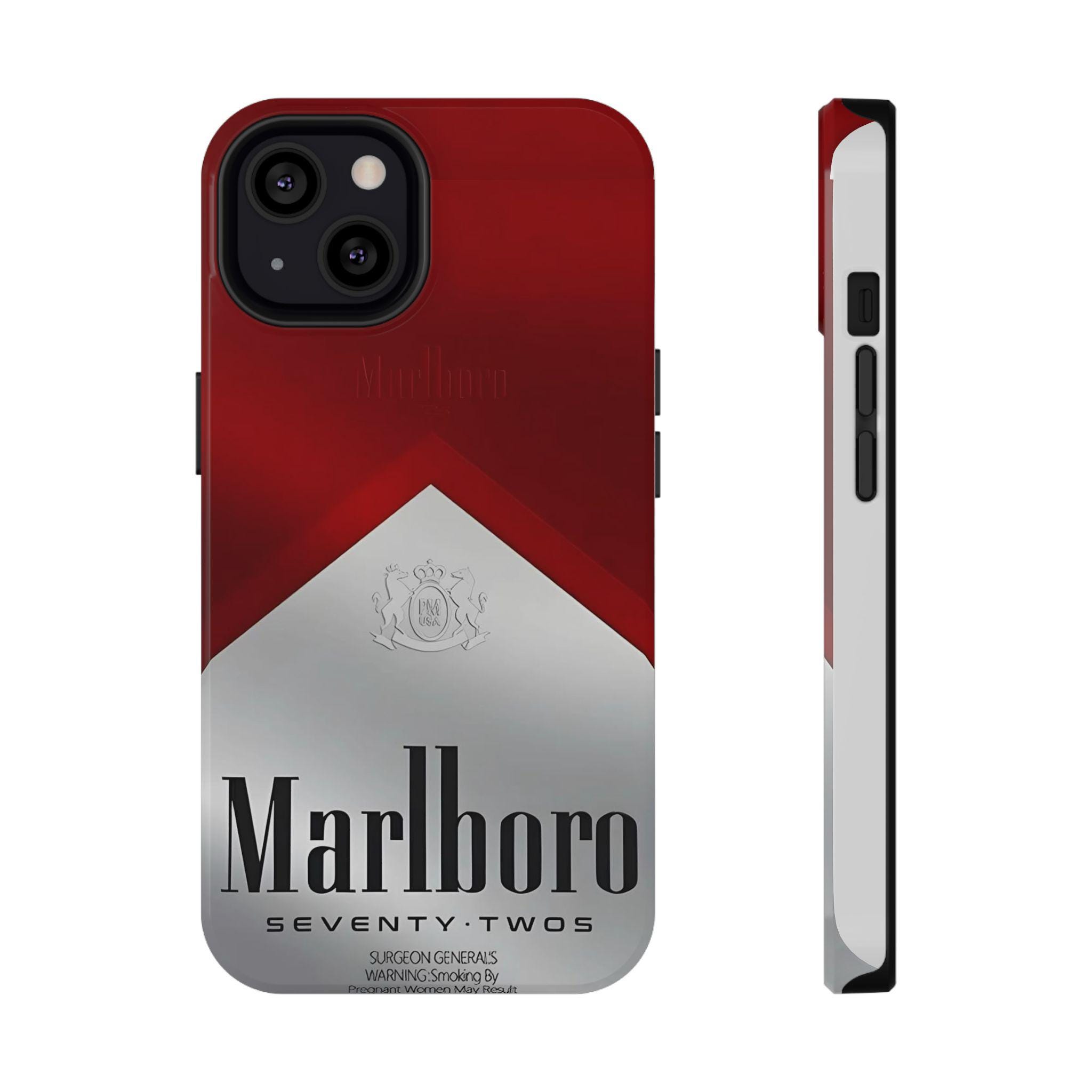 cigarette case marlboro Metal King Size 85mm 20 Capacity Heavy-Duty, Moisture-Proof, Secure Clasp Marlboro Smooth Menthol King Cigarette