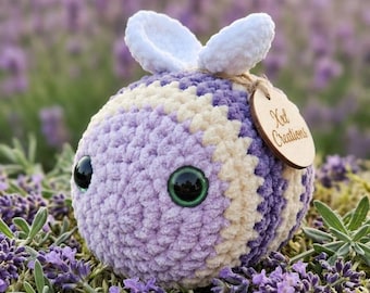 Wzór na szydełkową pszczołę amigurumi, pluszowa zabawka dla początkujących (PDF)