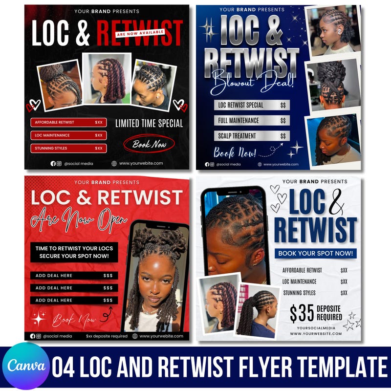 Business Flyers for Locs - Etsy UK