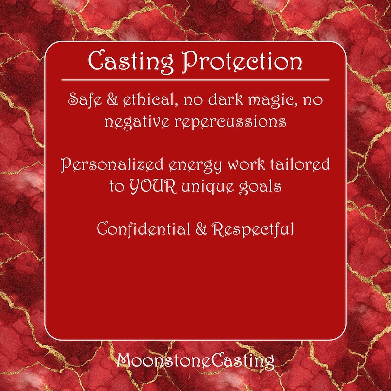 Casting Protection. Safe & ethical, no dark magic, no negative repercussions. Personalized energy work tailored to YOUR unique goals. Confidential & Respectful. MoonstoneCasting. Magnetic Attraction Spell.