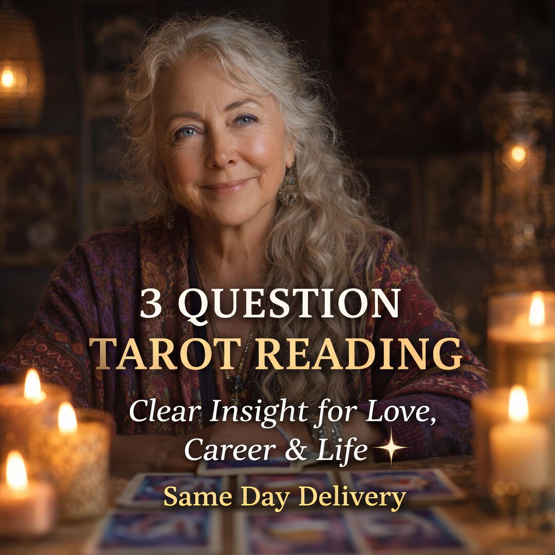 3 Question Tarot Reading SAME DAY - How They Feel, Love Tarot, Instant ...