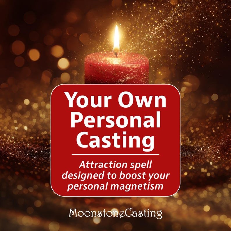 Your Own Personal Casting. Attraction spell designed to boost your personal magnetism. MoonstoneCasting. Magnetic Attraction Spell.