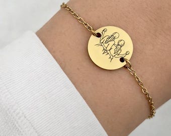 Personalized Engraved Bracelet for Women, Sister of the Heart Bracelet, Name Bracelet, Couple's Love Jewelry, Unique Gift for Women, Adjustable Bracelet
