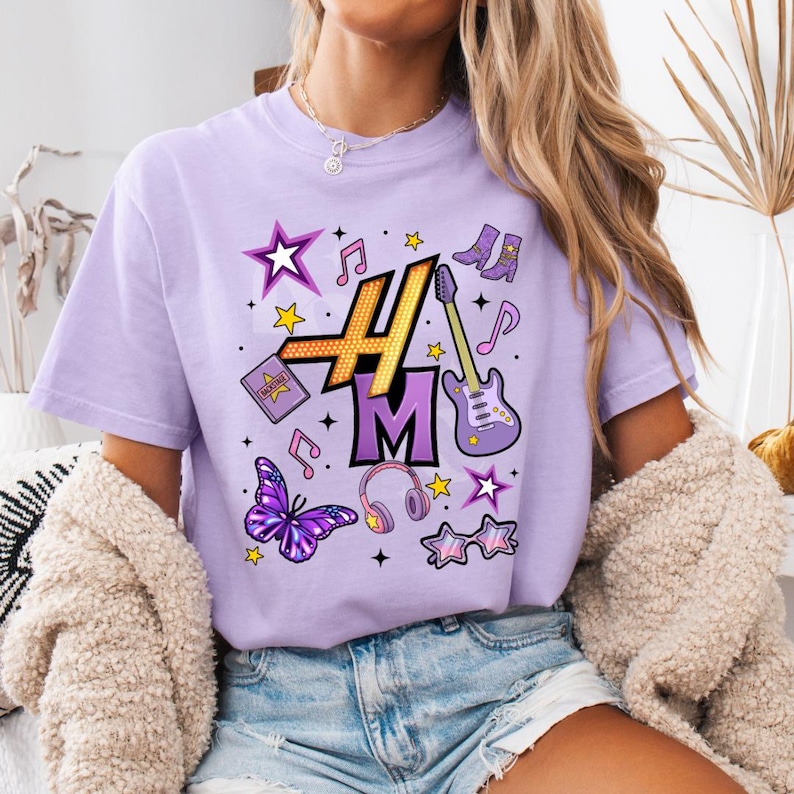 Design Hannah Montana pour le 20e anniversaire : nœuds coquette, graphismes musicaux (téléchargement numérique) image 3