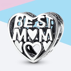 Pandora Sterling Silver S925 ALE Best Mum Mother Charm