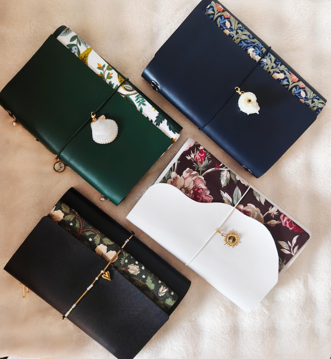 Fabric Folio Pouch Insert for Traveler's Notebook, Zipper Pocket ...