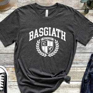 Basgiath War College Graphic Tee Fourth Wing Fantasy Bookish Gift for Reader image 2