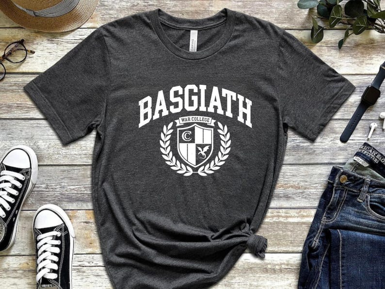 Basgiath War College Graphic Tee Fourth Wing Fantasy Bookish Gift for Reader image 2
