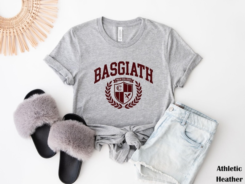 Basgiath War College Graphic Tee Fourth Wing Fantasy Bookish Gift for Reader image 3