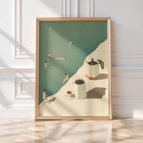 Funny Coffee Poster Gift, Espresso Lover Kitchen Art Digital Download