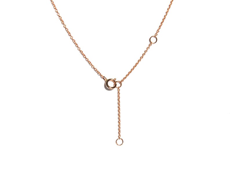 18k Pave Diamond Heart Charm Layer Necklace image 4