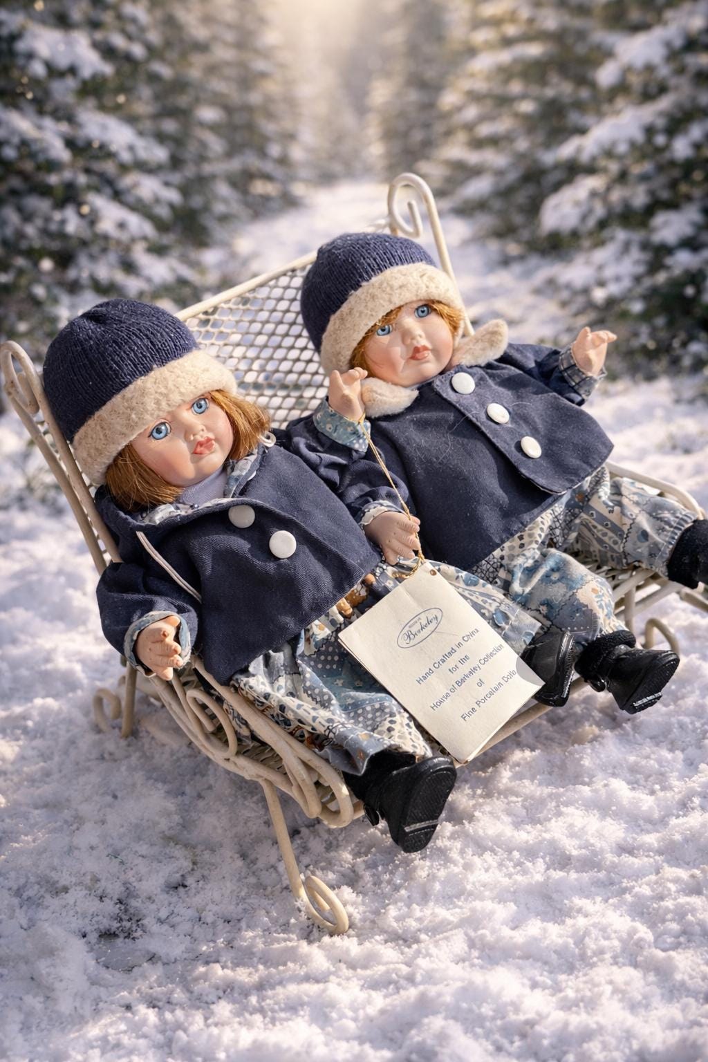 Twin Porcelain Dolls - Etsy Hong Kong
