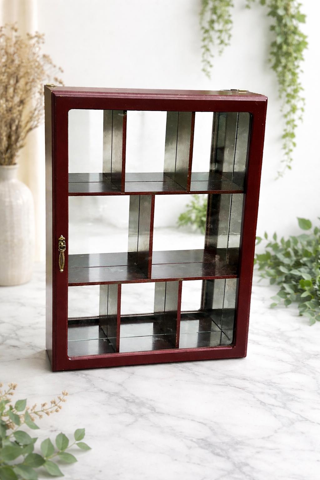その他 Antique glass case Antique Glass Display Case - Etsy UK