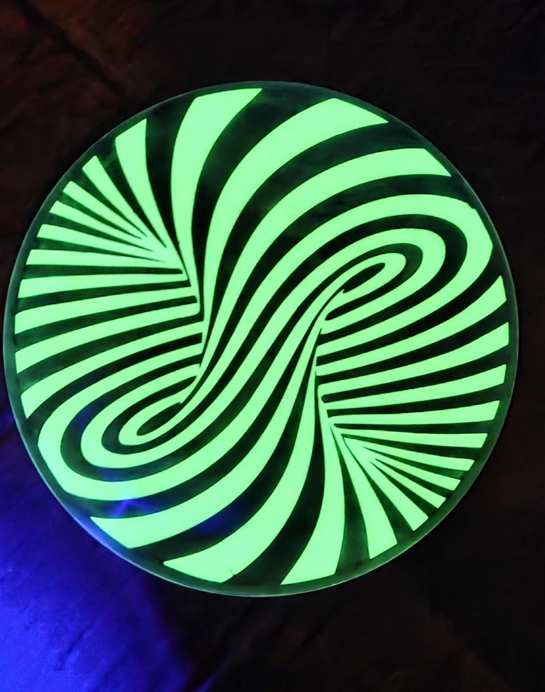Disc Golf Dye Stencil – Hypnotic Swirl | SVG Digital Download - Etsy