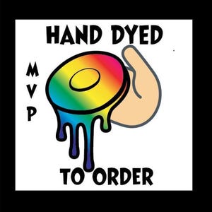 Discos de disc golf MVP teñidos a mano por encargo - Servicio de teñido personalizado